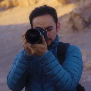 Alexis Trigo haciendo foto